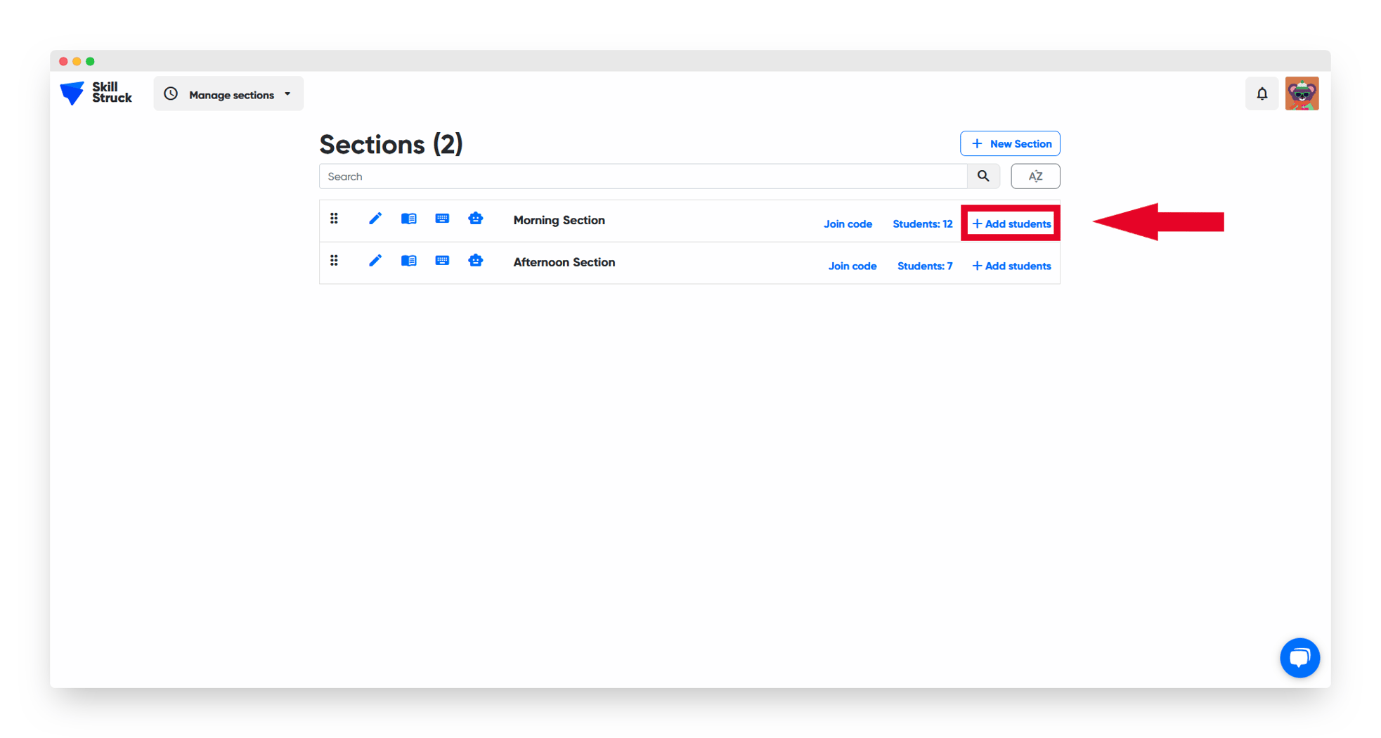 How to Add Students to a Section